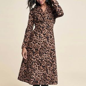VENUS long leopard print coat